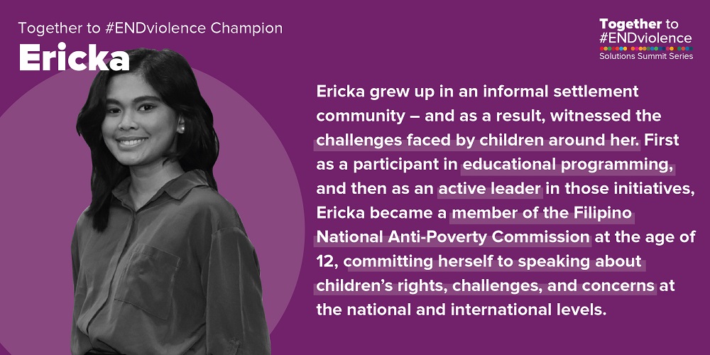 Ericka, an End Violence Champion