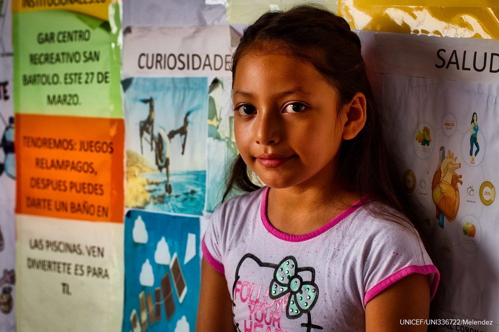 A girl in El Salvador.