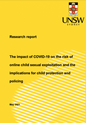The impact of COVID-19 on the risk of online child sexual exploitation and the implications for child protection and policing