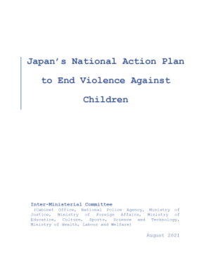 Japan’s National Action Plan to End Violence Against Children (English)