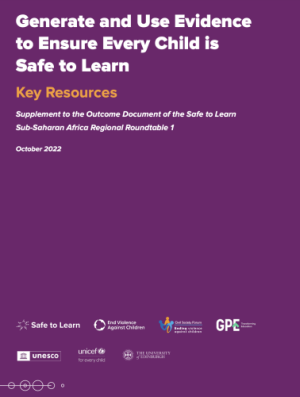Supplement to the Outcome Document of the Safe to Learn Sub-Saharan Africa Regional Roundtable 1