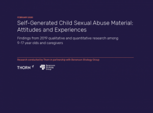 Self-Generated Child Sexual Abuse Material: Attitudes and Experiences